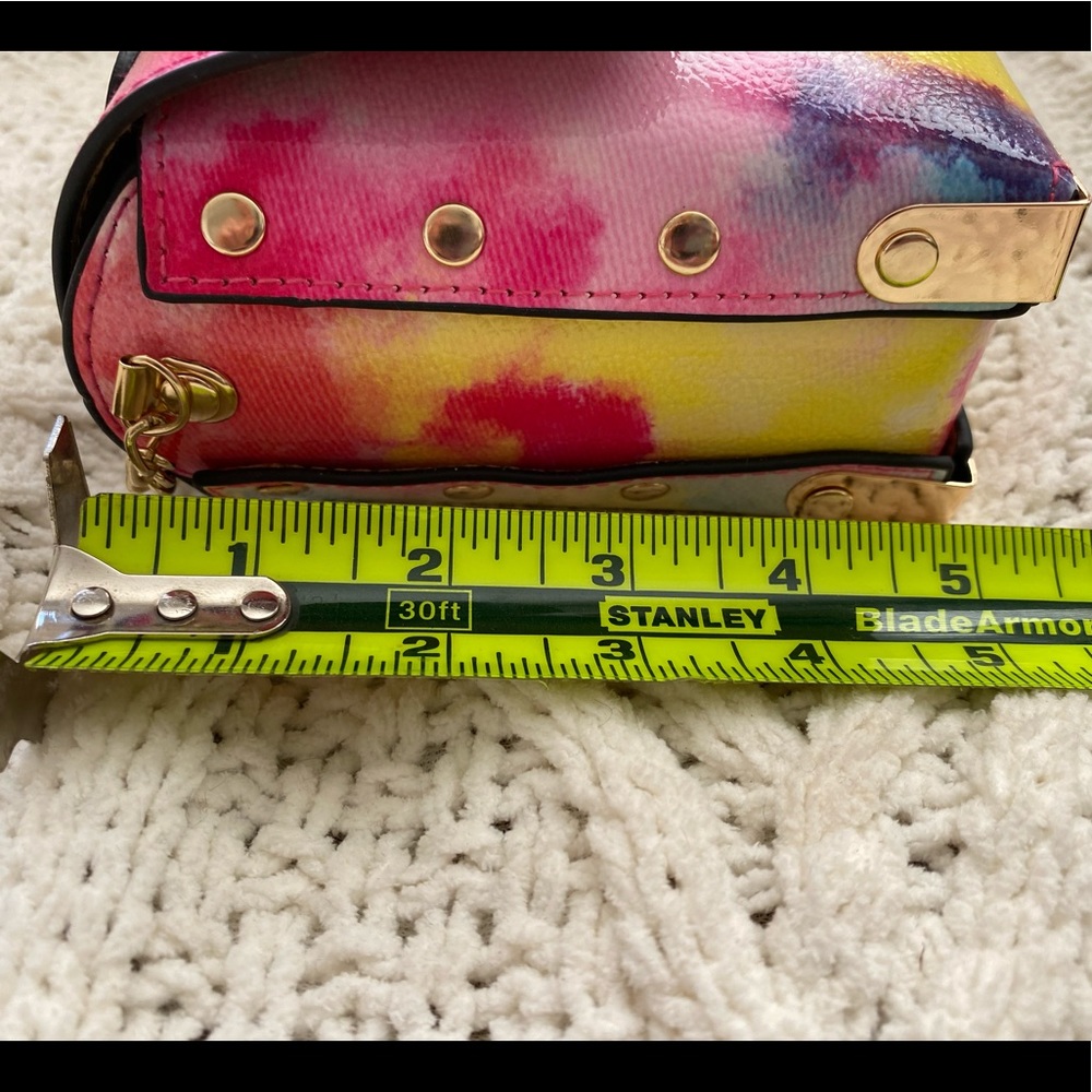 NWT Tie Dye Vegan Crossbody Satchel - Picture 8 of 8